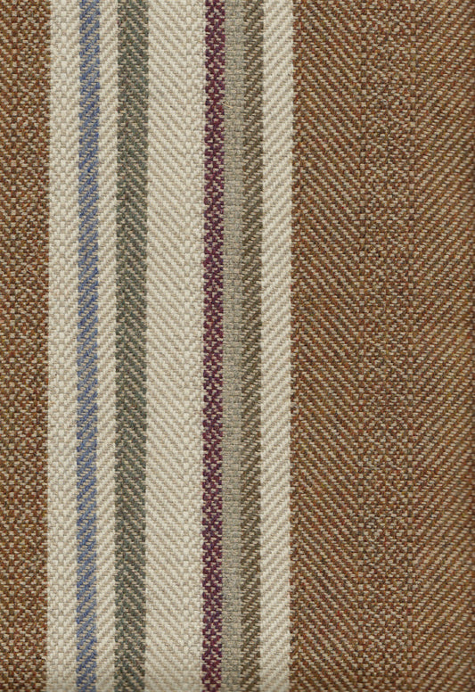 Lewis & Wood Selsley Stripe Peat Made to Measure Roman Blinds – fabric detail