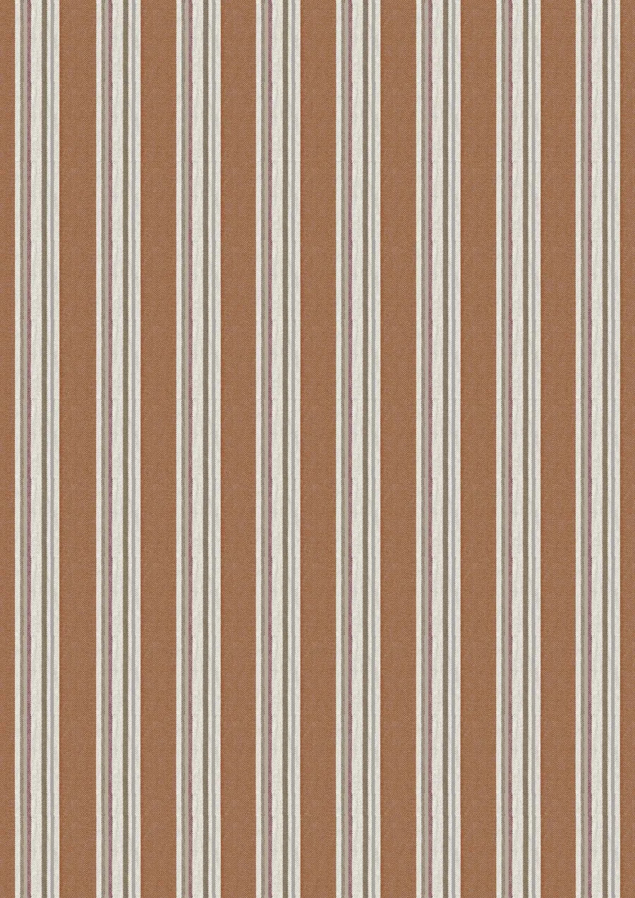 Lewis & Wood Selsley Stripe Peat Made to Measure Roman Blinds – full width