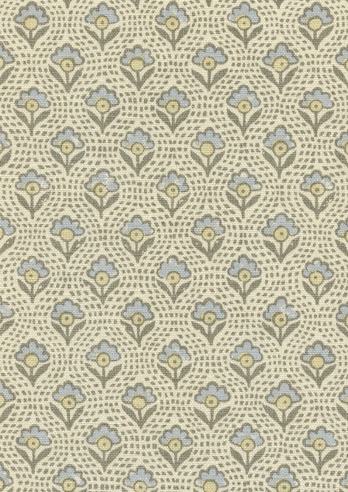 Lewis & Wood Speedwell Honey Dove Made to Measure Roman Blinds – fabric detail