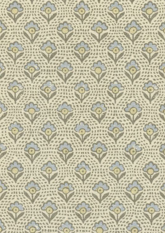 Lewis & Wood Speedwell Honey Dove Made to Measure Roman Blinds – fabric detail