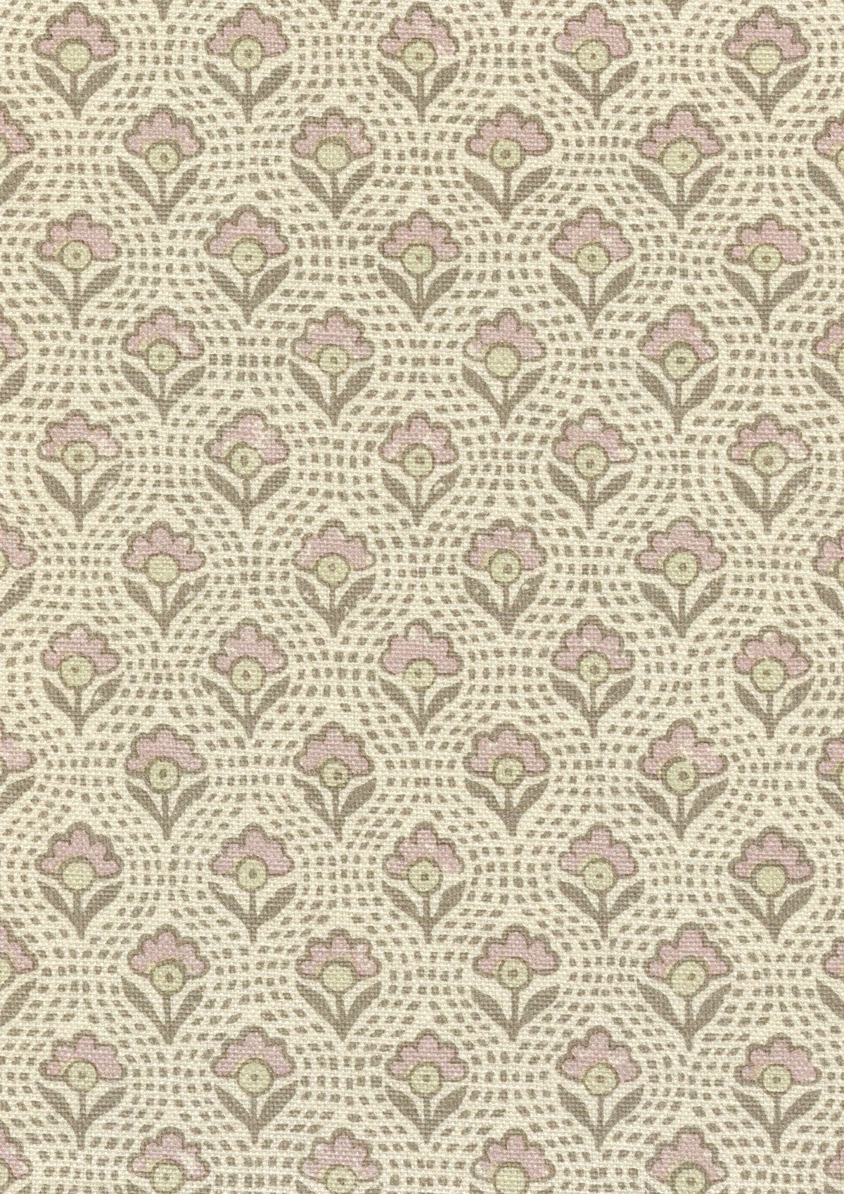 Lewis & Wood Speedwell Rose Made to Measure Curtains – fabric detail