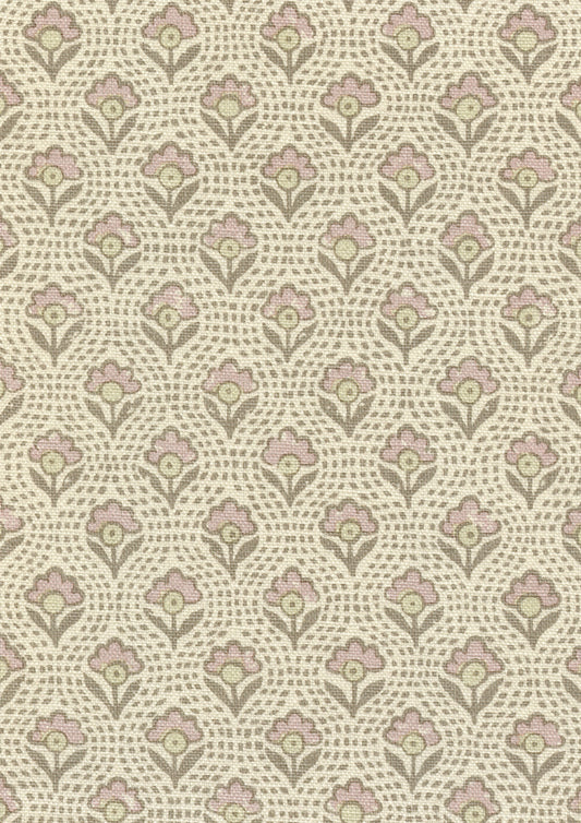 Lewis & Wood Speedwell Rose Made to Measure Roman Blinds – fabric detail