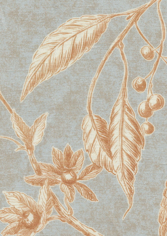 Lewis & Wood Squawk Grey Gold Made to Measure Roman Blinds – fabric detail