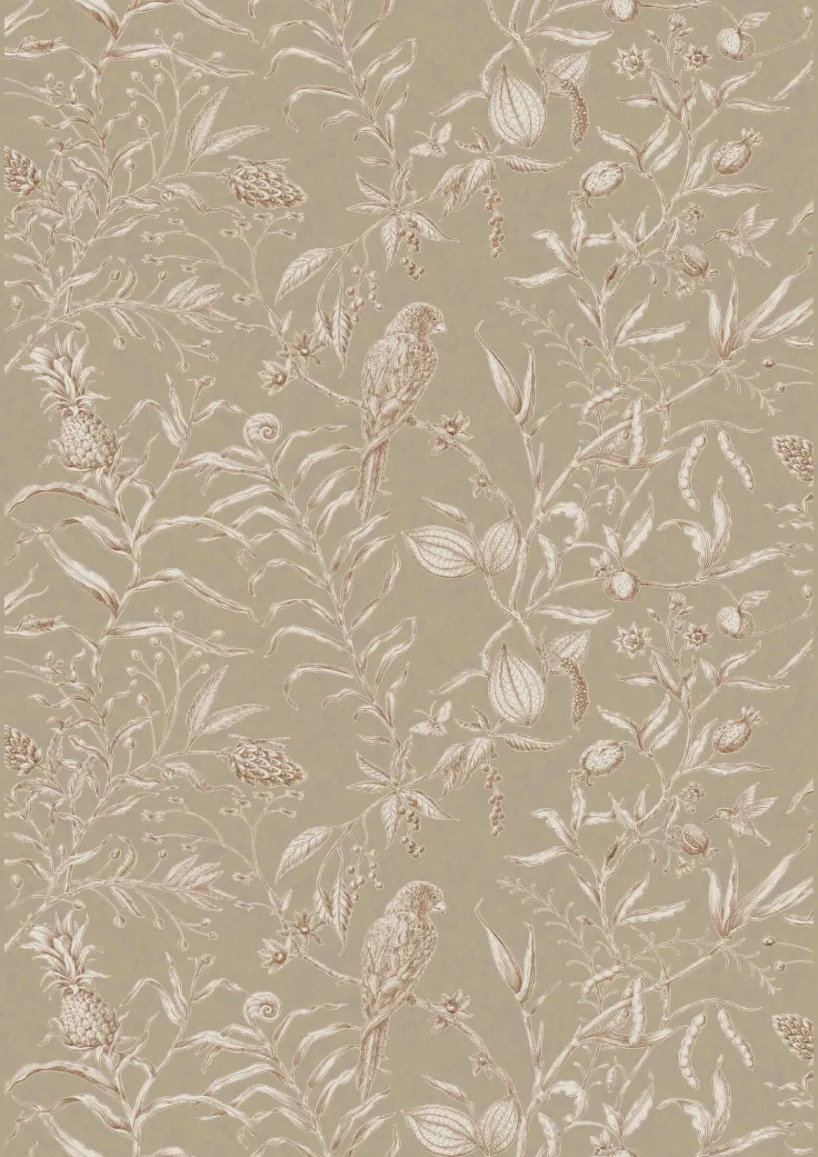 Lewis & Wood Squawk Gingernut Made to Measure Curtains – full width