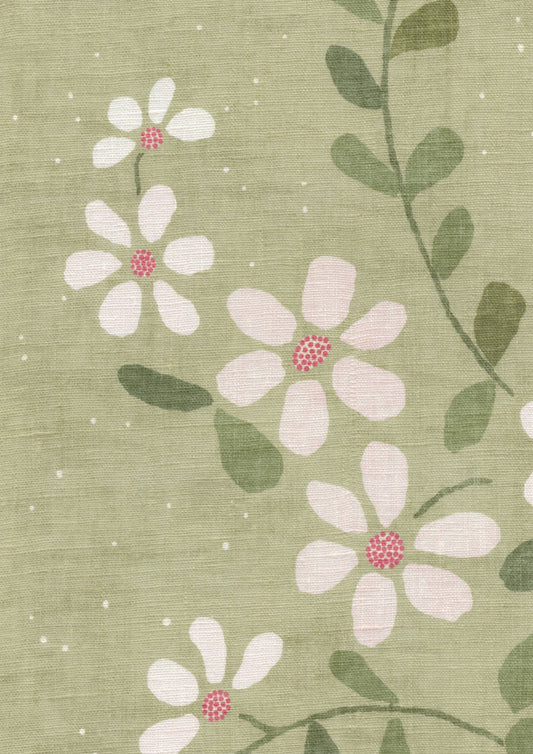 Lewis & Wood Stellata Daisy Made to Measure Roman Blinds – fabric detail