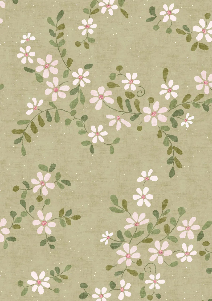 Lewis & Wood Stellata Daisy Made to Measure Curtains – close-up