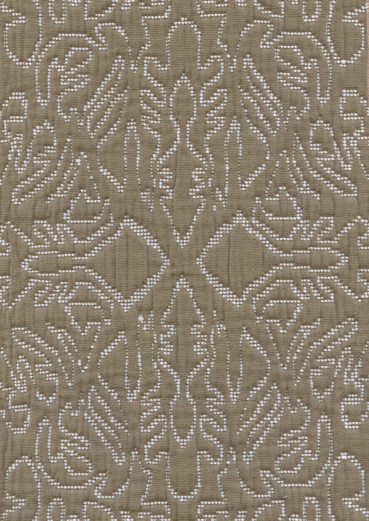 Lewis & Wood Stockholm Stitch Greige Made to Measure Roman Blinds – fabric detail
