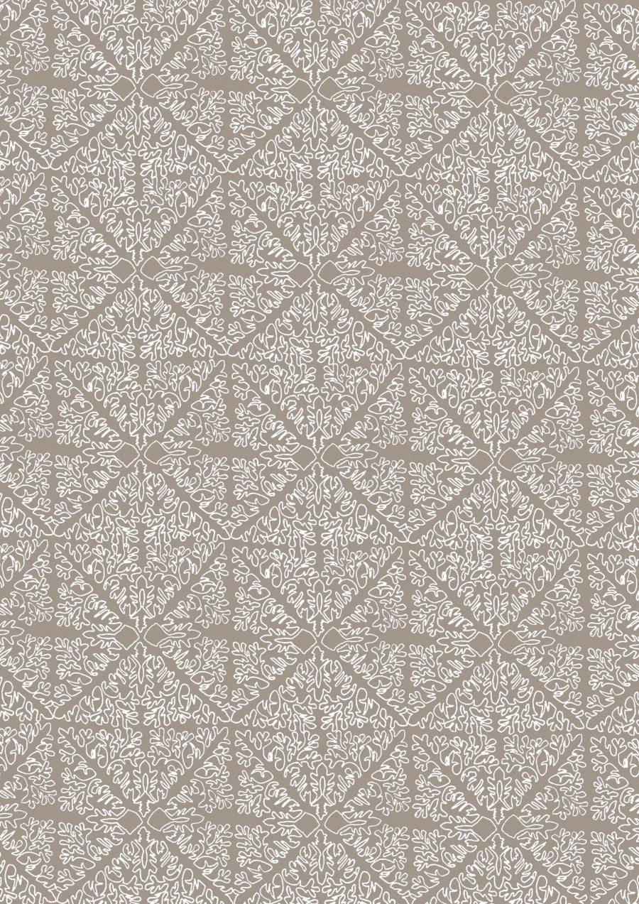 Lewis & Wood Stockholm Stitch Greige Made to Measure Curtains – full width