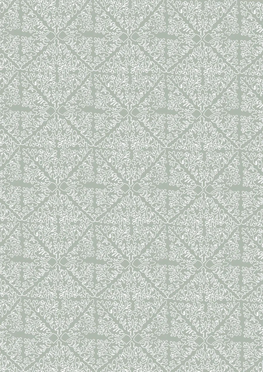 Lewis & Wood Stockholm Stitch Sea Holly Made to Measure Curtains – full width