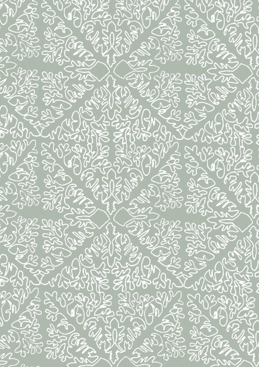 Lewis & Wood Stockholm Stitch Sea Holly Made to Measure Roman Blinds – close-up