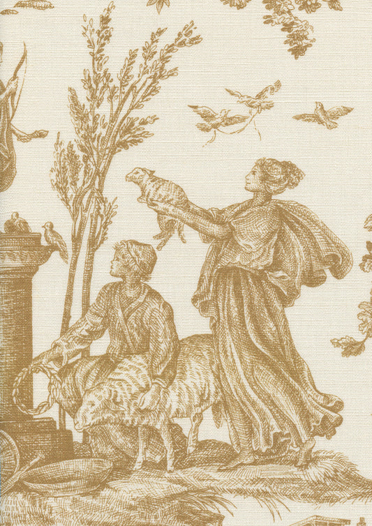 Lewis & Wood Toile Baptiste Dijon Made to Measure Roman Blinds – fabric detail