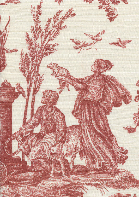 Lewis & Wood Toile Baptiste Rhone Made to Measure Roman Blinds – fabric detail