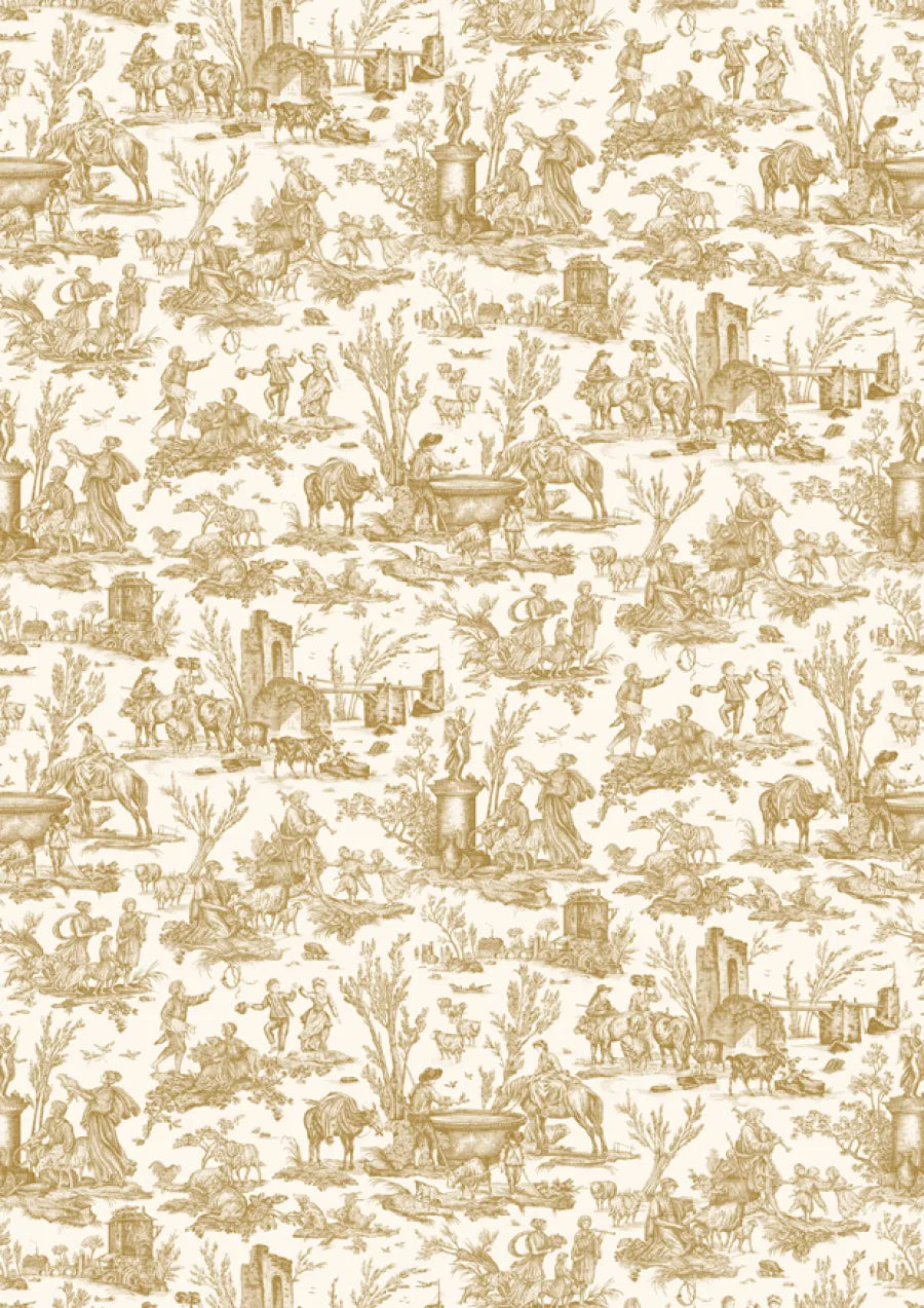 Lewis & Wood Toile Baptiste Dijon Made to Measure Roman Blinds – full width