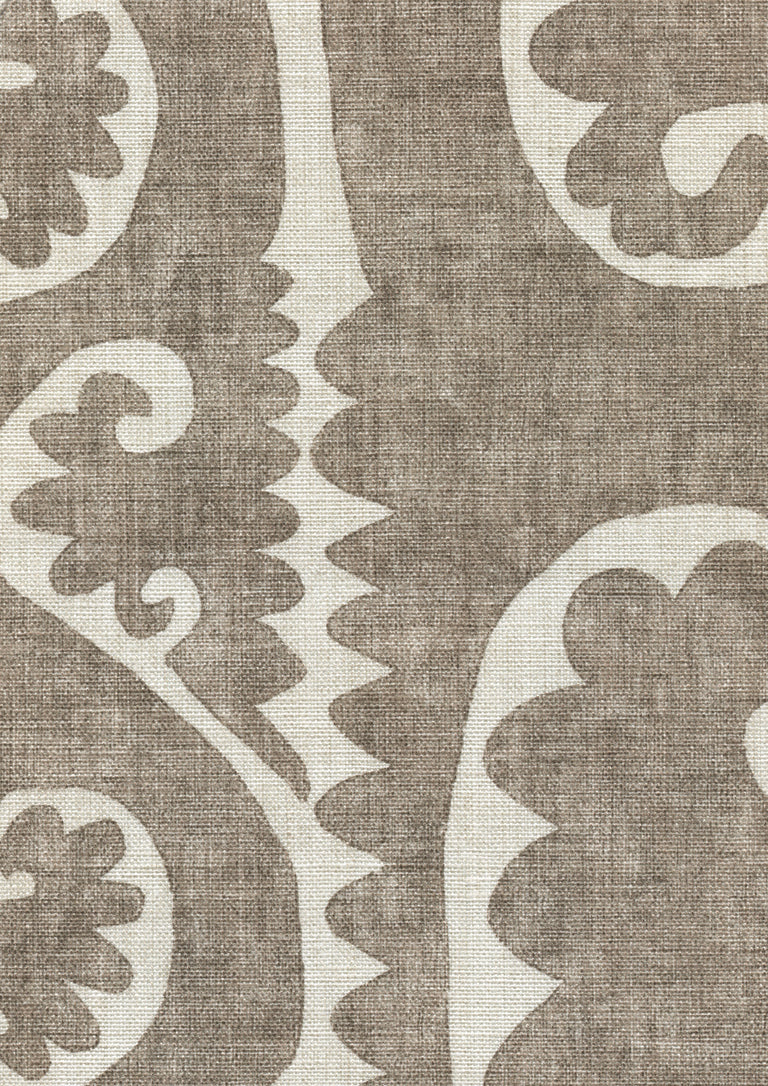 Lewis & Wood Totem Cocoa Made to Measure Curtains – fabric detail