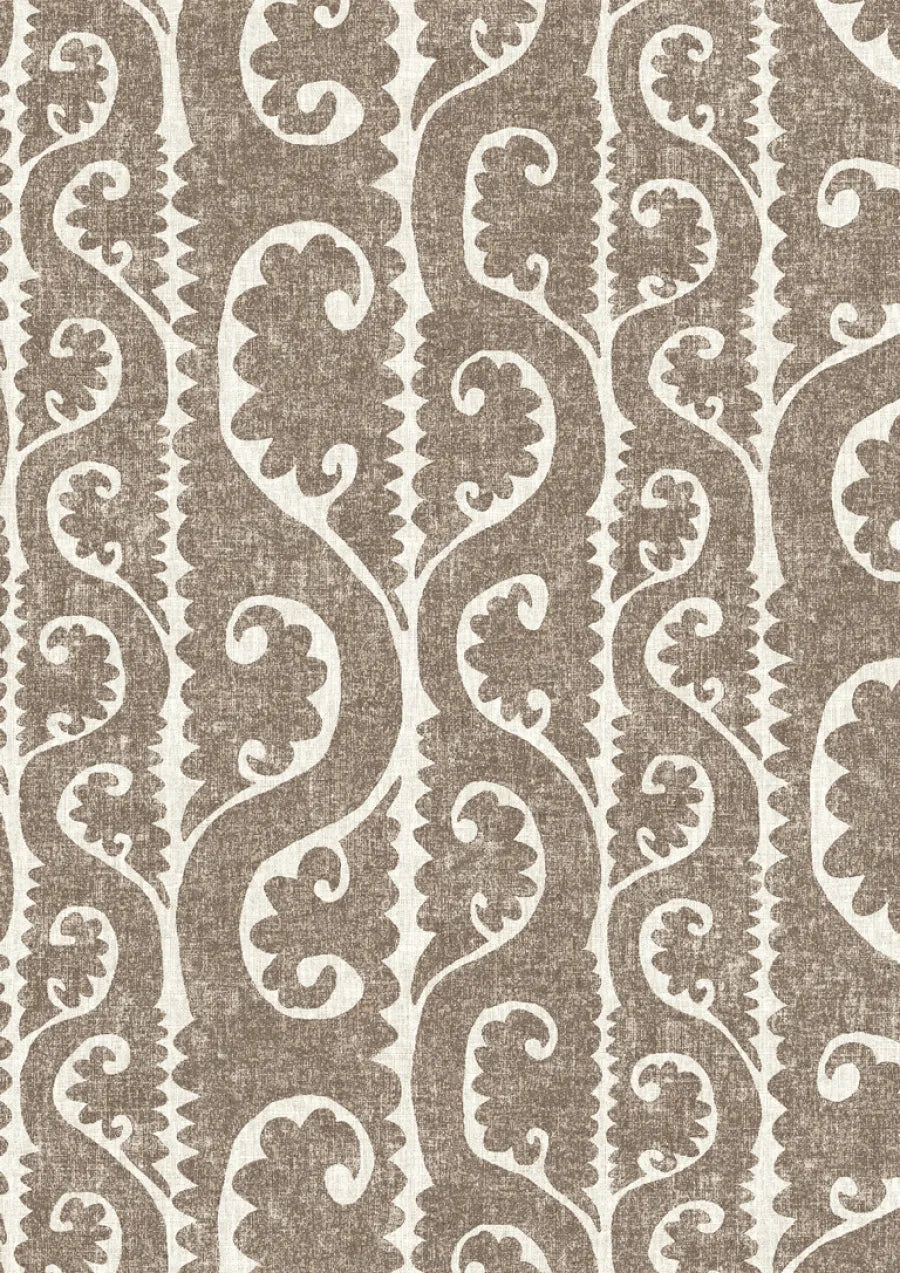 Lewis & Wood Totem Cocoa Made to Measure Curtains – close-up