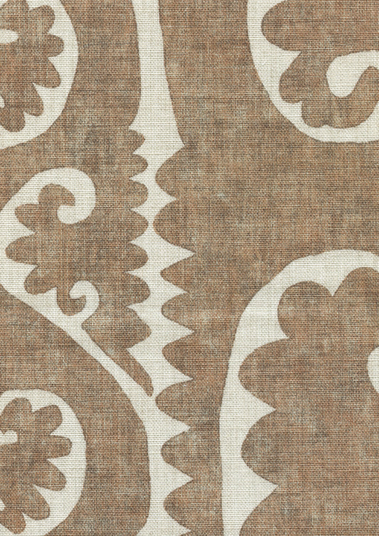 Lewis & Wood Totem Ginger Made to Measure Roman Blinds – fabric detail