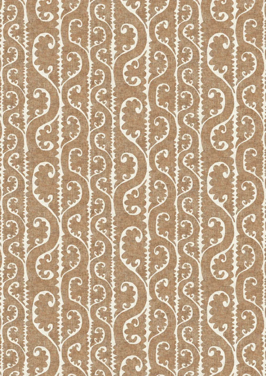Lewis & Wood Totem Ginger Made to Measure Curtains – full width