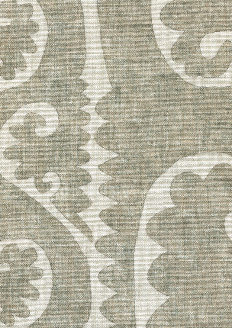 Lewis & Wood Totem Natural Made to Measure Curtains – fabric detail