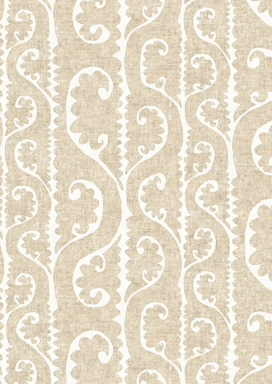 Lewis & Wood Totem Raffia Made to Measure Roman Blinds – close-up