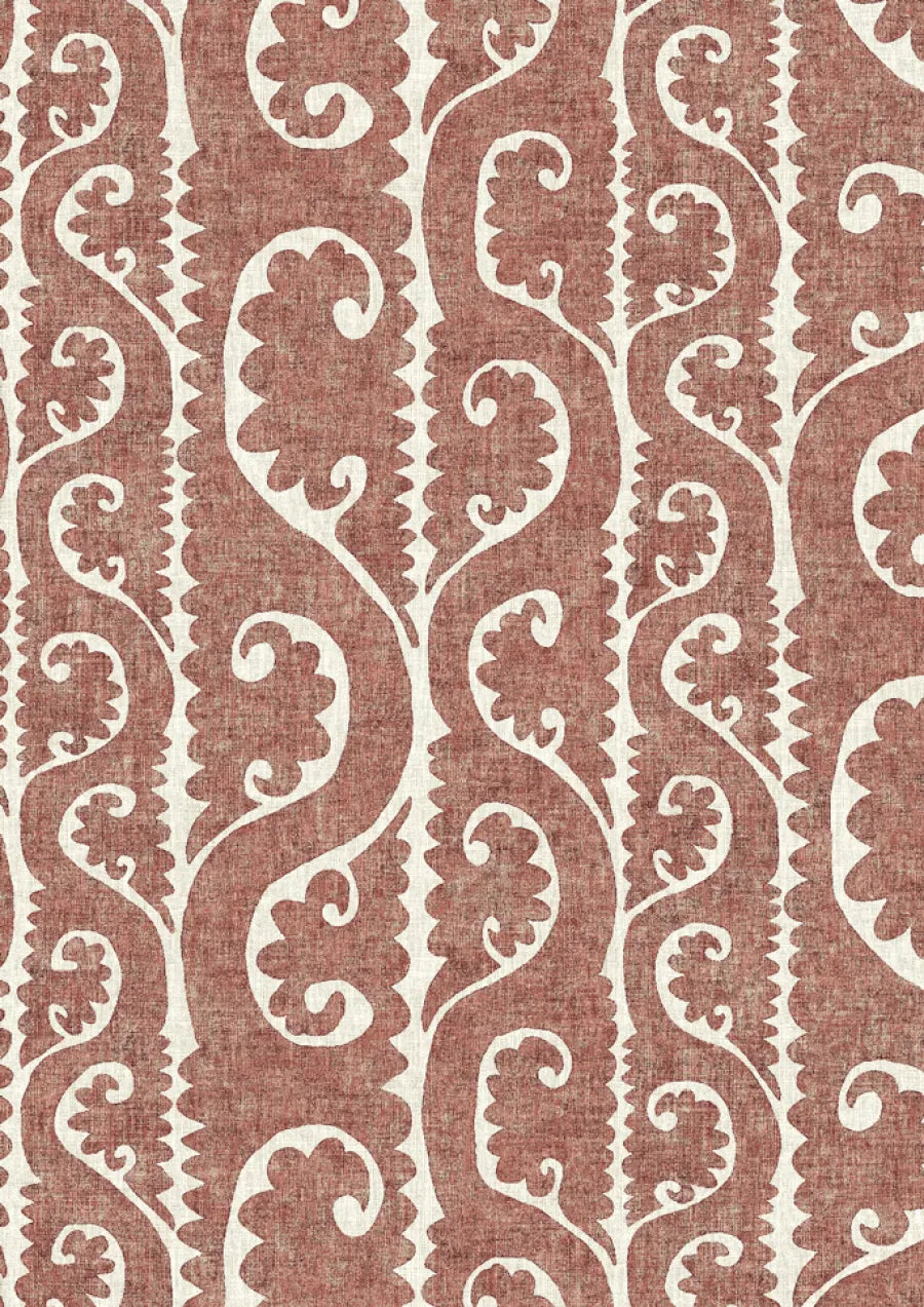 Lewis & Wood Totem Russet Made to Measure Roman Blinds – close-up