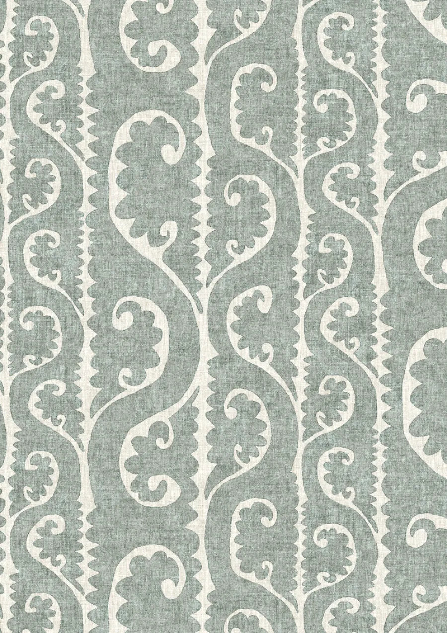 Lewis & Wood Totem Sage Made to Measure Curtains – close-up