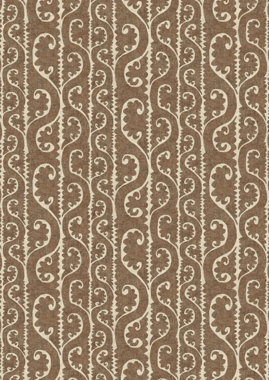 Lewis & Wood Totem Walnut Made to Measure Curtains – full width
