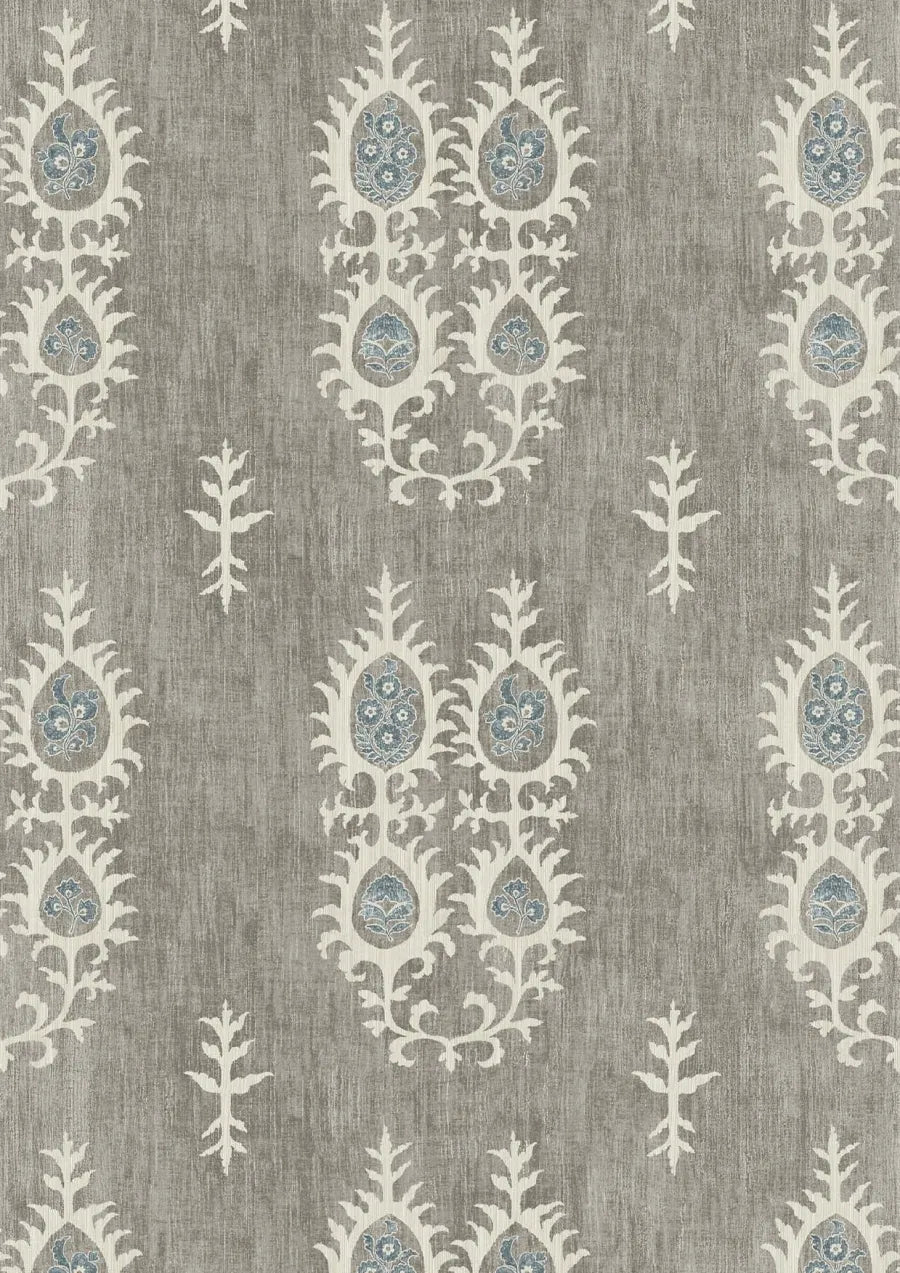 Lewis & Wood Tribal Delta Ash Made to Measure Curtains – close-up