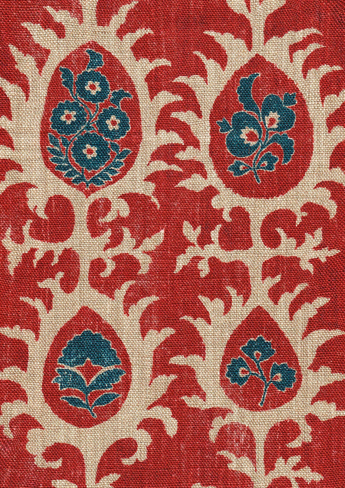 Lewis & Wood Tribal Flame Tree Made to Measure Roman Blinds – fabric detail