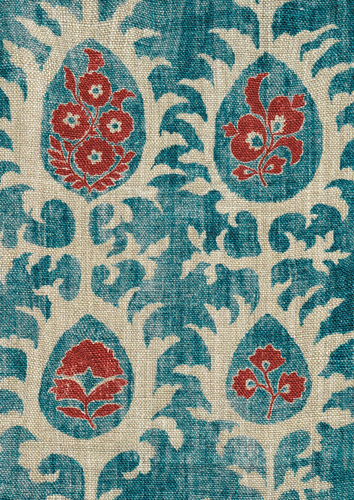 Lewis & Wood Tribal Masai Blue Made to Measure Roman Blinds – fabric detail