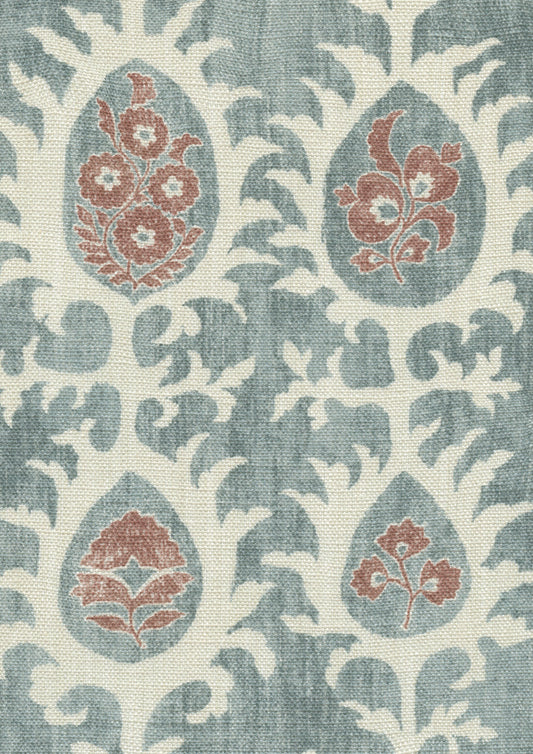 Lewis & Wood Tribal Monsoon Blue Made to Measure Curtains – fabric detail