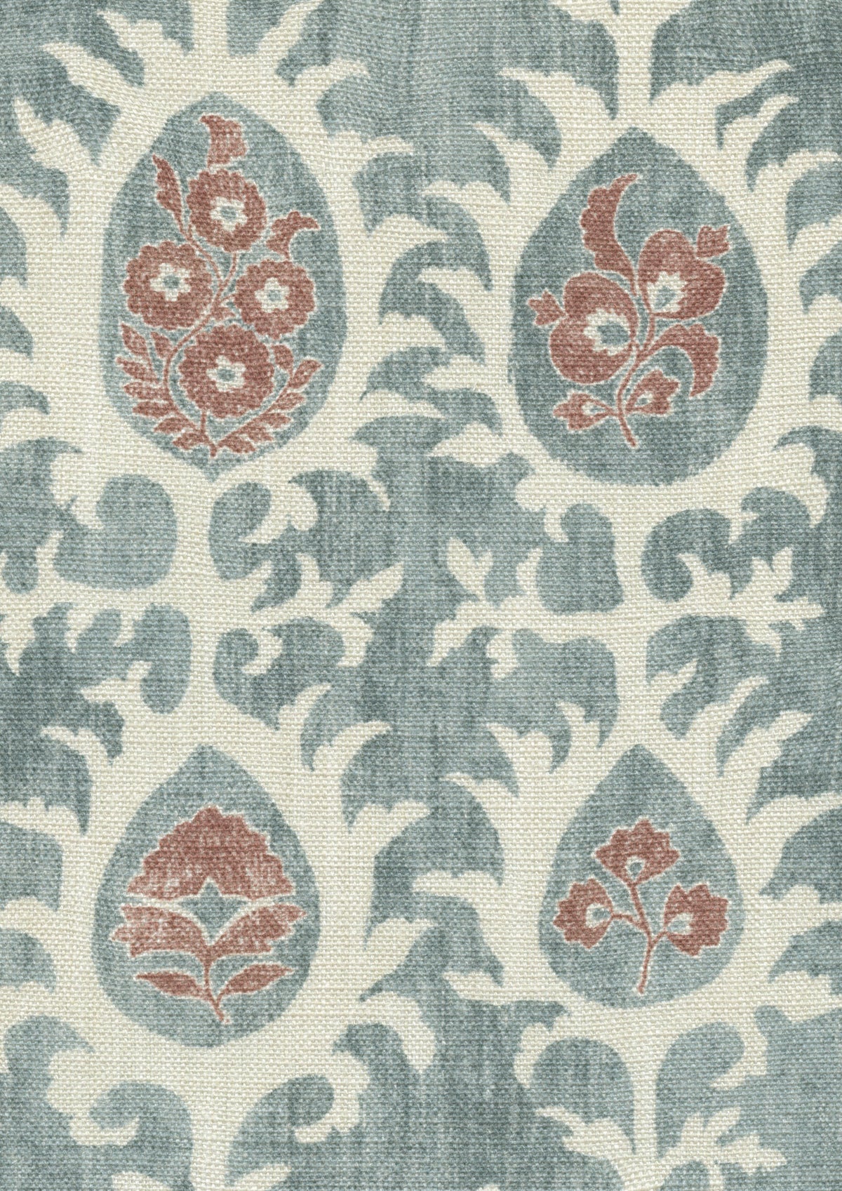 Lewis & Wood Tribal Monsoon Blue Made to Measure Roman Blinds – fabric detail