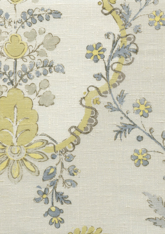 Lewis & Wood Vallance Blue Citrine Made to Measure Curtains – fabric detail