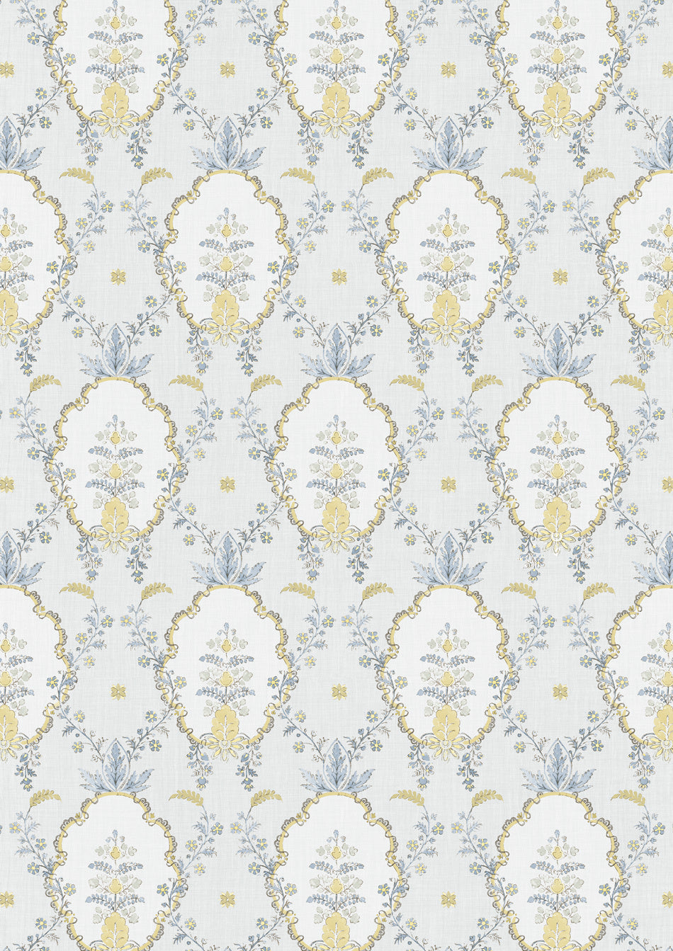 Lewis & Wood Vallance Blue Citrine Made to Measure Roman Blinds – full width
