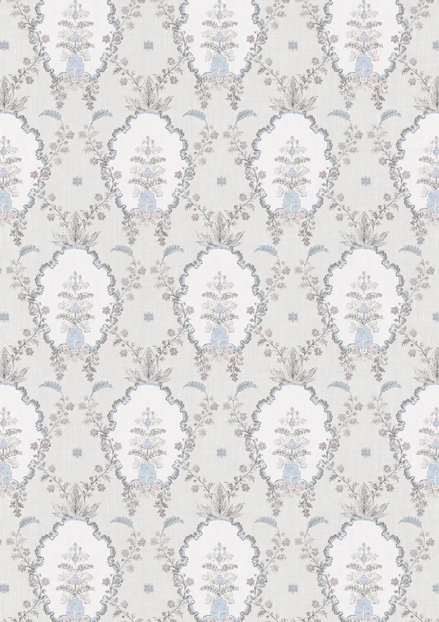 Lewis & Wood Vallance Tea Rose Made to Measure Curtains – full width