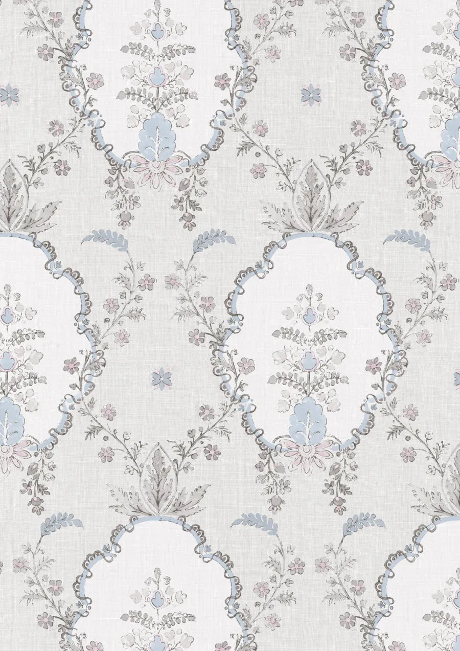 Lewis & Wood Vallance Tea Rose Made to Measure Roman Blinds – close-up