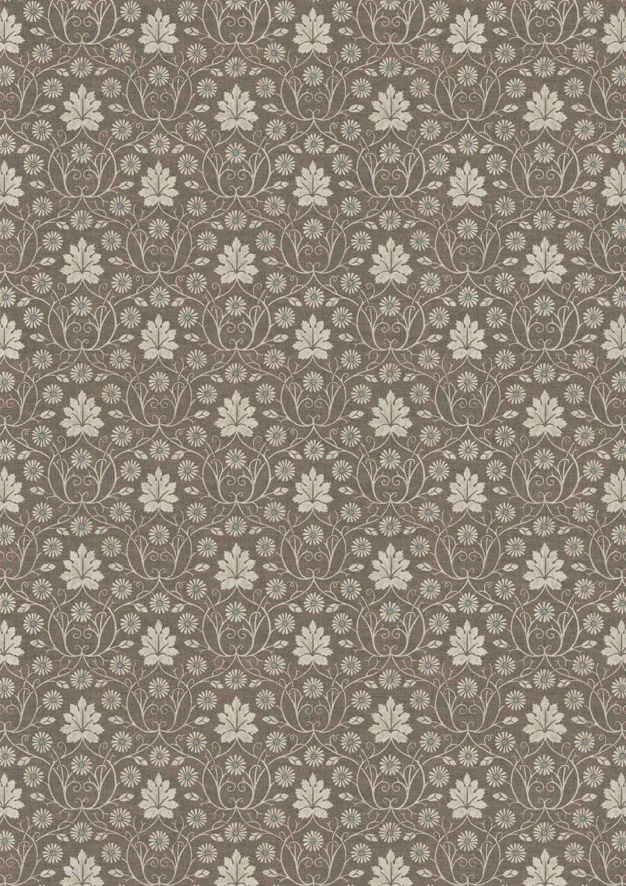 Lewis & Wood Vineheart Charcoal Made to Measure Curtains – full width