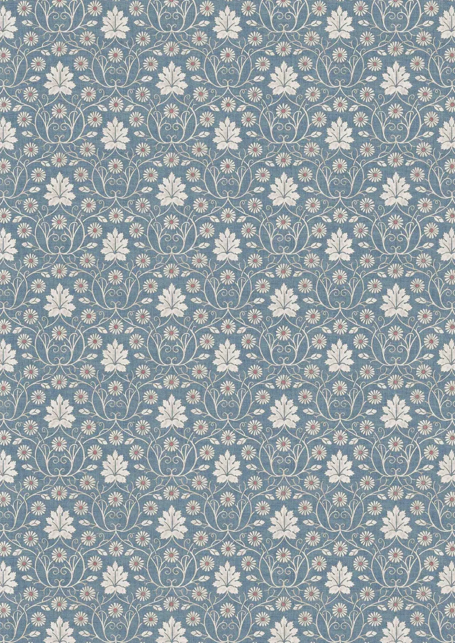 Lewis & Wood Vineheart Denim Made to Measure Curtains – full width