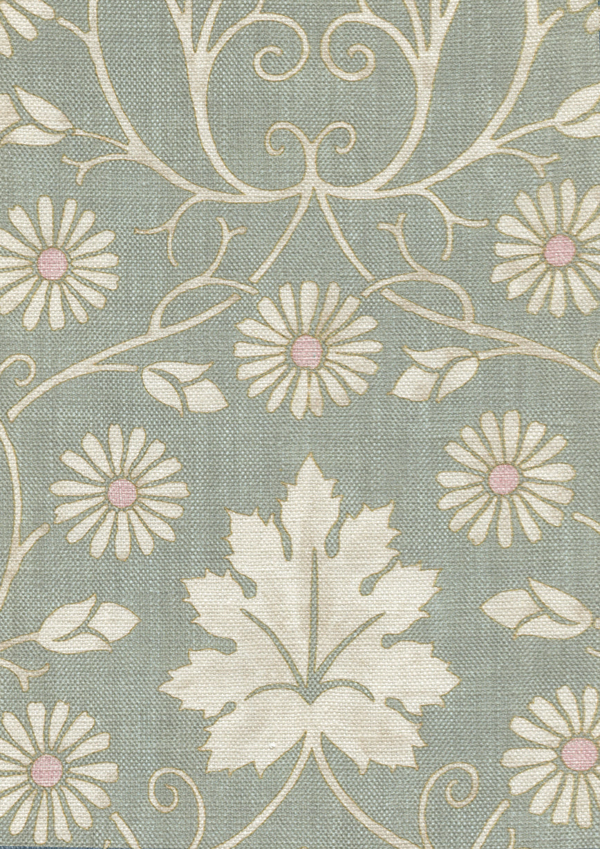 Lewis & Wood Vineheart Sea Holly Made to Measure Roman Blinds – fabric detail