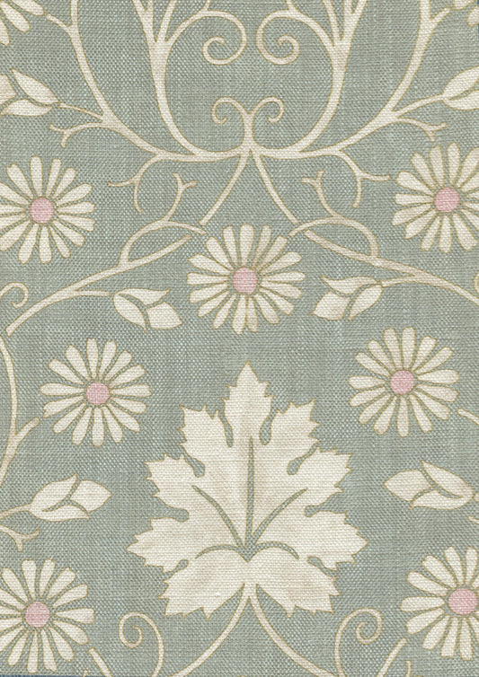 Lewis & Wood Vineheart Sea Holly Made to Measure Roman Blinds – fabric detail