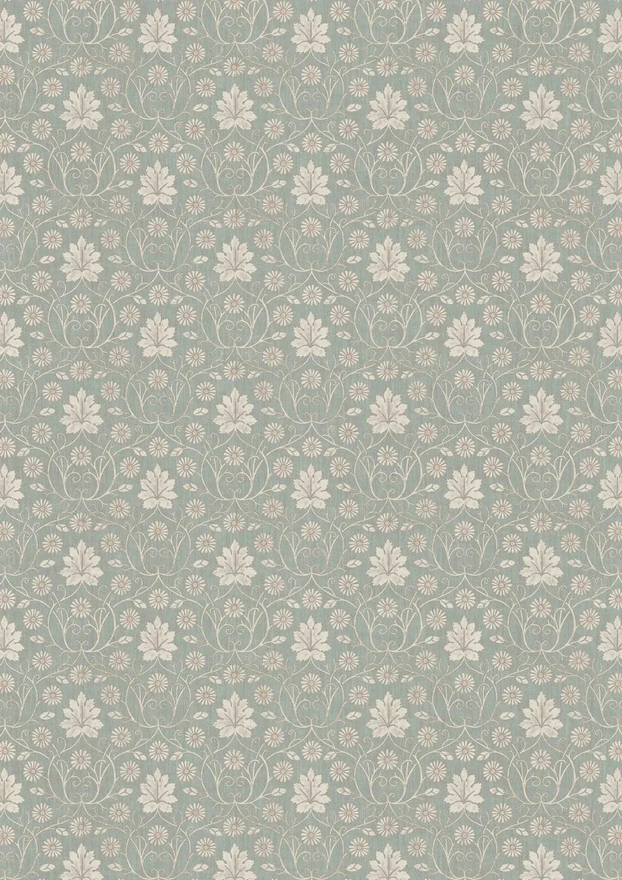 Lewis & Wood Vineheart Sea Holly Made to Measure Curtains – full width