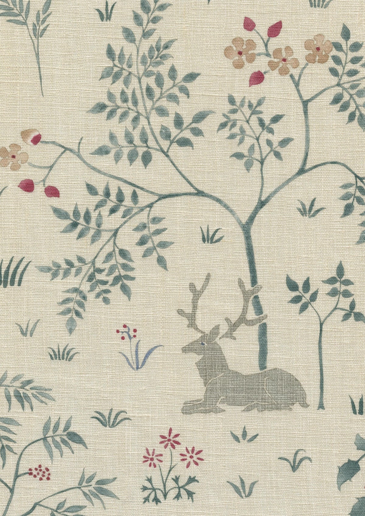 Lewis & Wood Voysey Park Cluny Made to Measure Roman Blinds – fabric detail