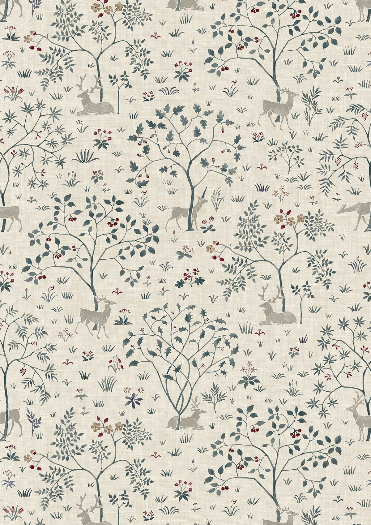 Lewis & Wood Voysey Park Cluny Made to Measure Curtains – close-up