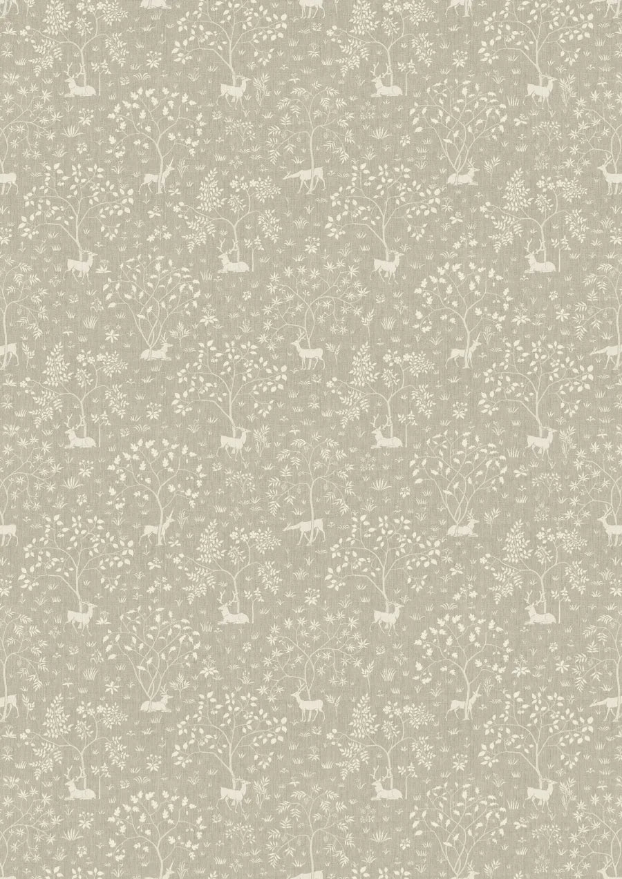 Lewis & Wood Voysey Park Flax Made to Measure Curtains – full width