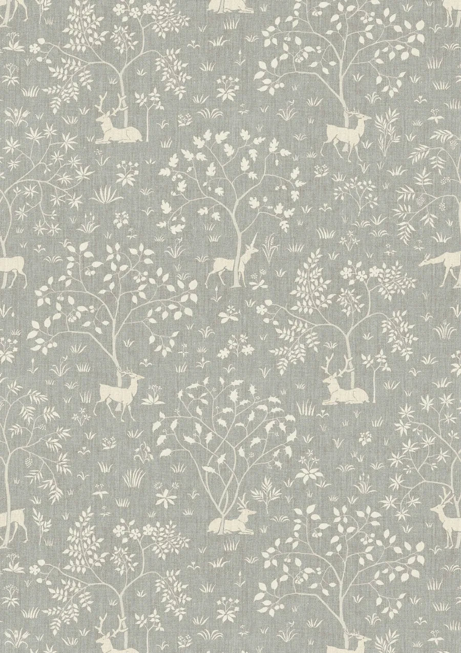 Lewis & Wood Voysey Park Mineral Made to Measure Curtains – close-up