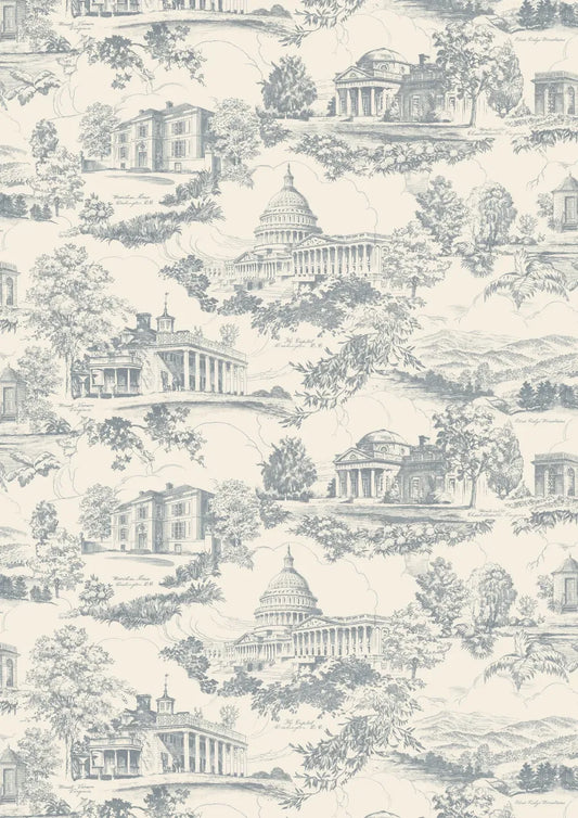 Lewis & Wood Washington Toile Potomac Made to Measure Roman Blinds – full width