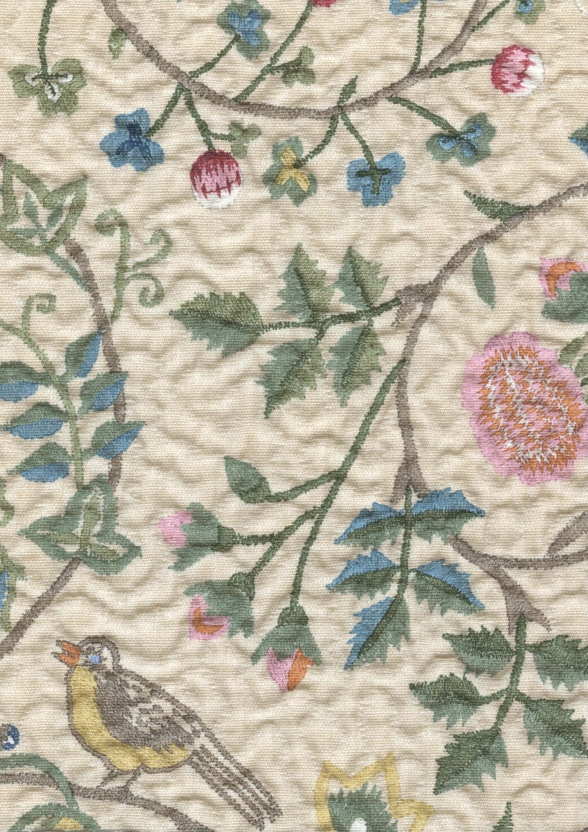 Lewis & Wood Windrush Quilt Classic Made to Measure Roman Blinds – fabric detail