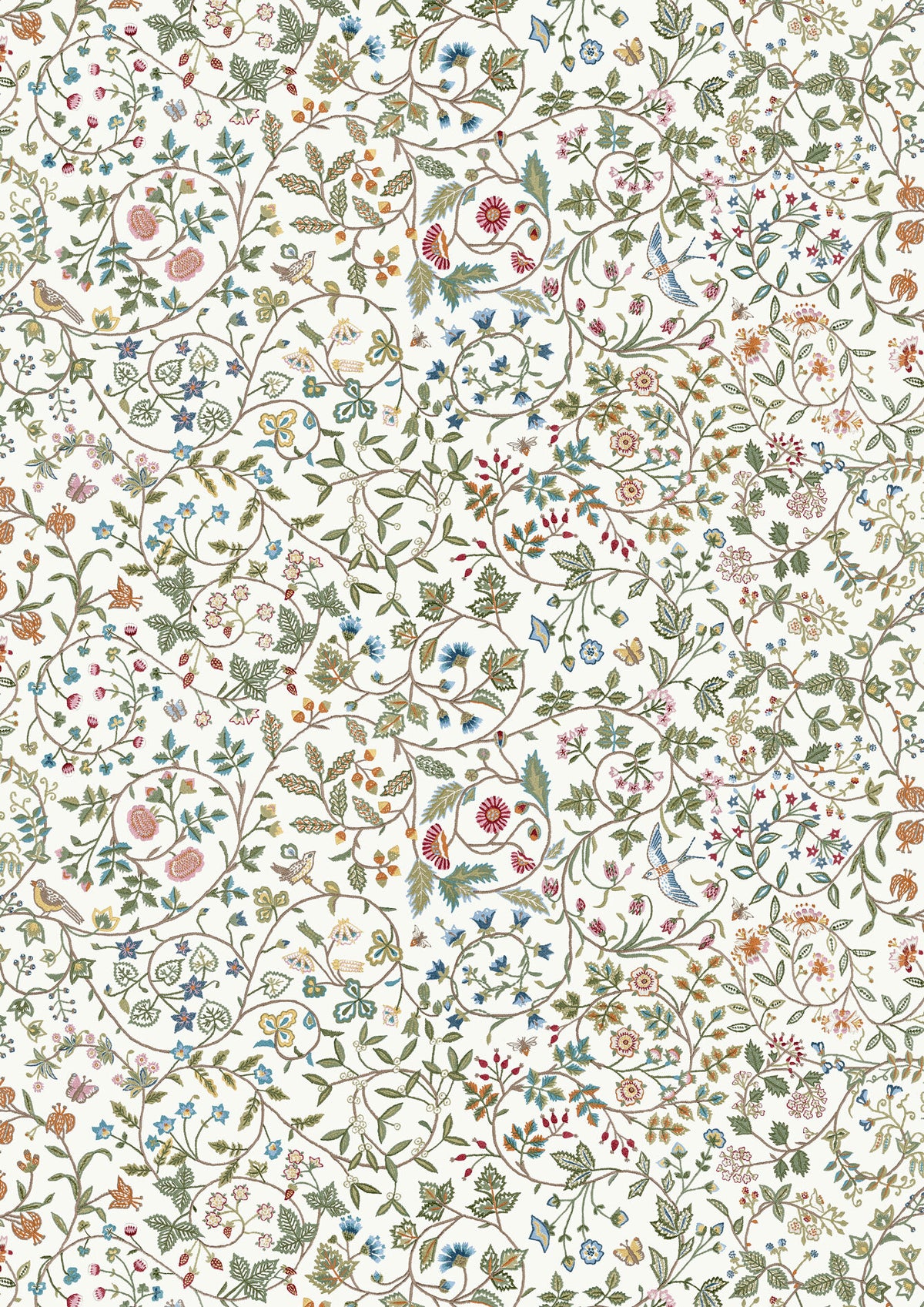Lewis & Wood Windrush White Made to Measure Curtains – full width