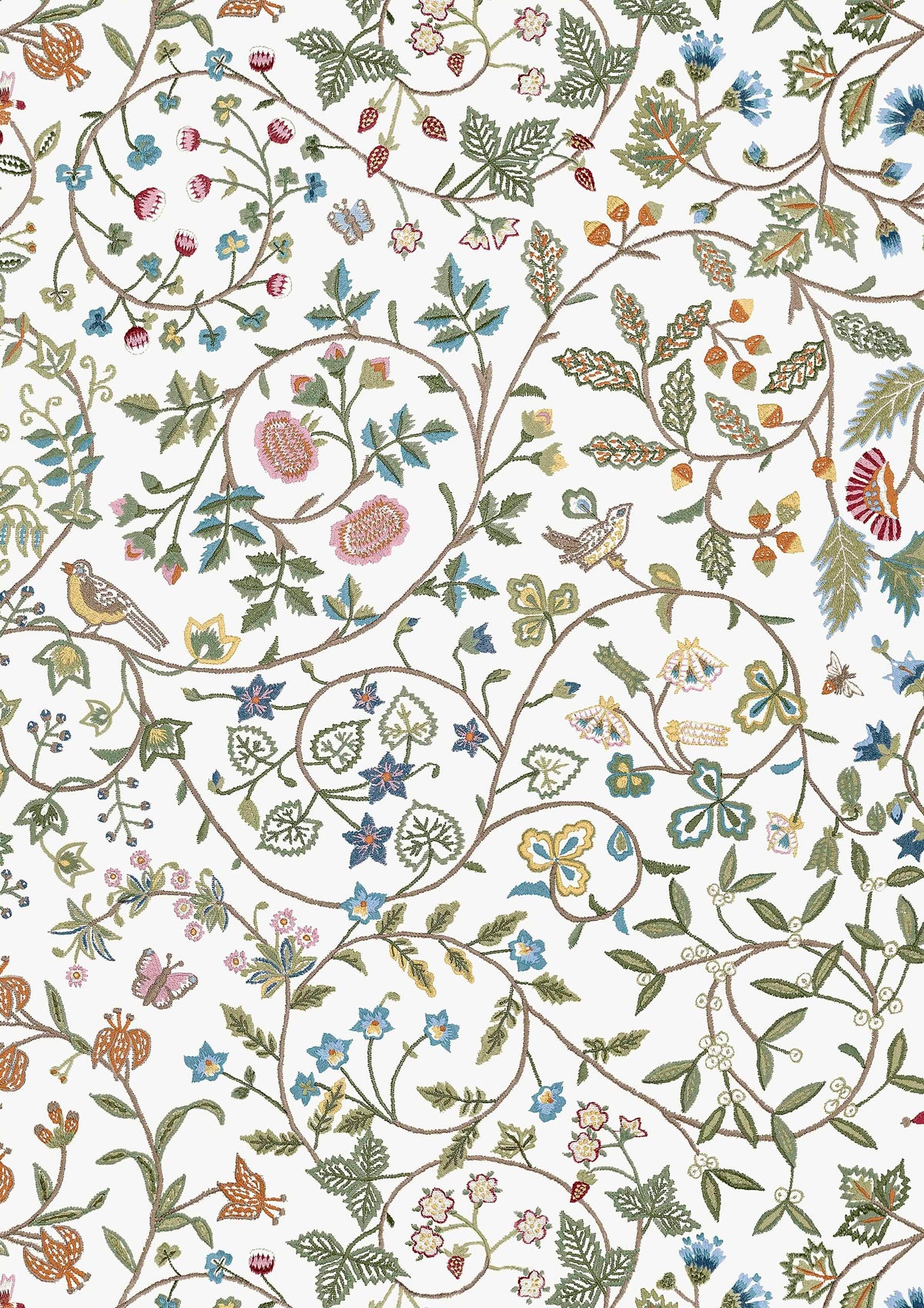 Lewis & Wood Windrush White Made to Measure Curtains – close-up
