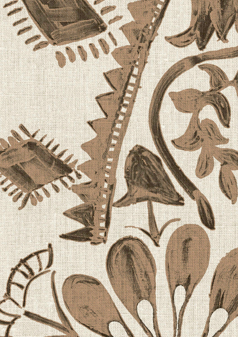 Lewis & Wood Womad LG 100 Henna Made to Measure Curtains – fabric detail