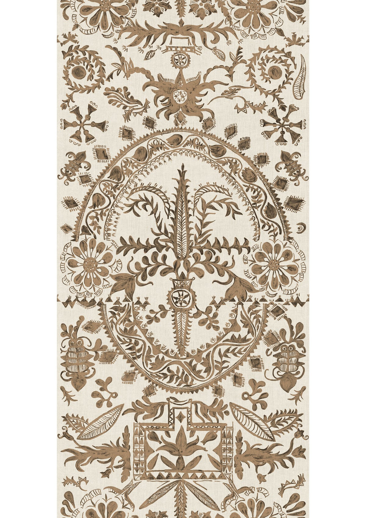 Lewis & Wood Womad LG 100 Henna Made to Measure Curtains – full panel